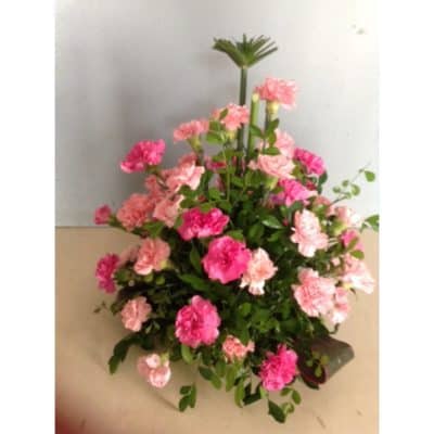 pink floral arrangement