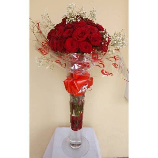 40 red roses fresh flower delivery in lagos