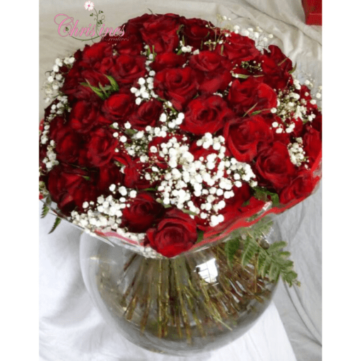 100 pretty fabulous red roses