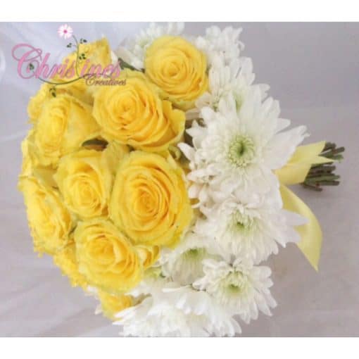 chrysanthemum and roses bouquet